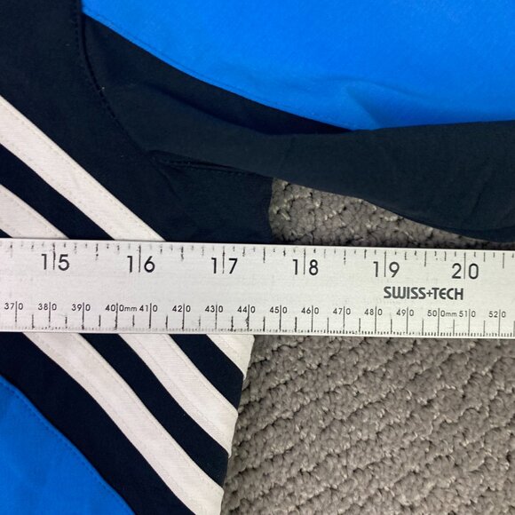 Vintage Adidas Climaproof Jacket Women's Small Hooded Full Zip Blue 2005 Y2K - Picture 10 of 11